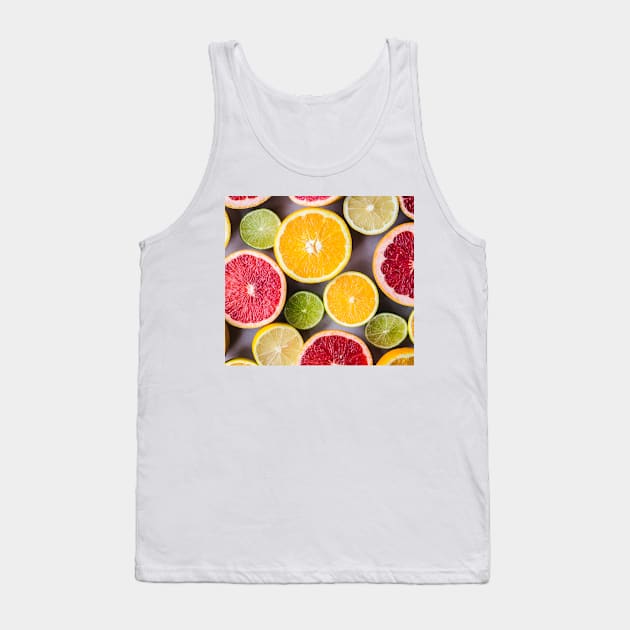 Tropical Fruit Tank Top by NewburyBoutique